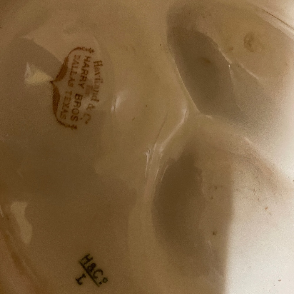 Haviland Limoge oyster plates